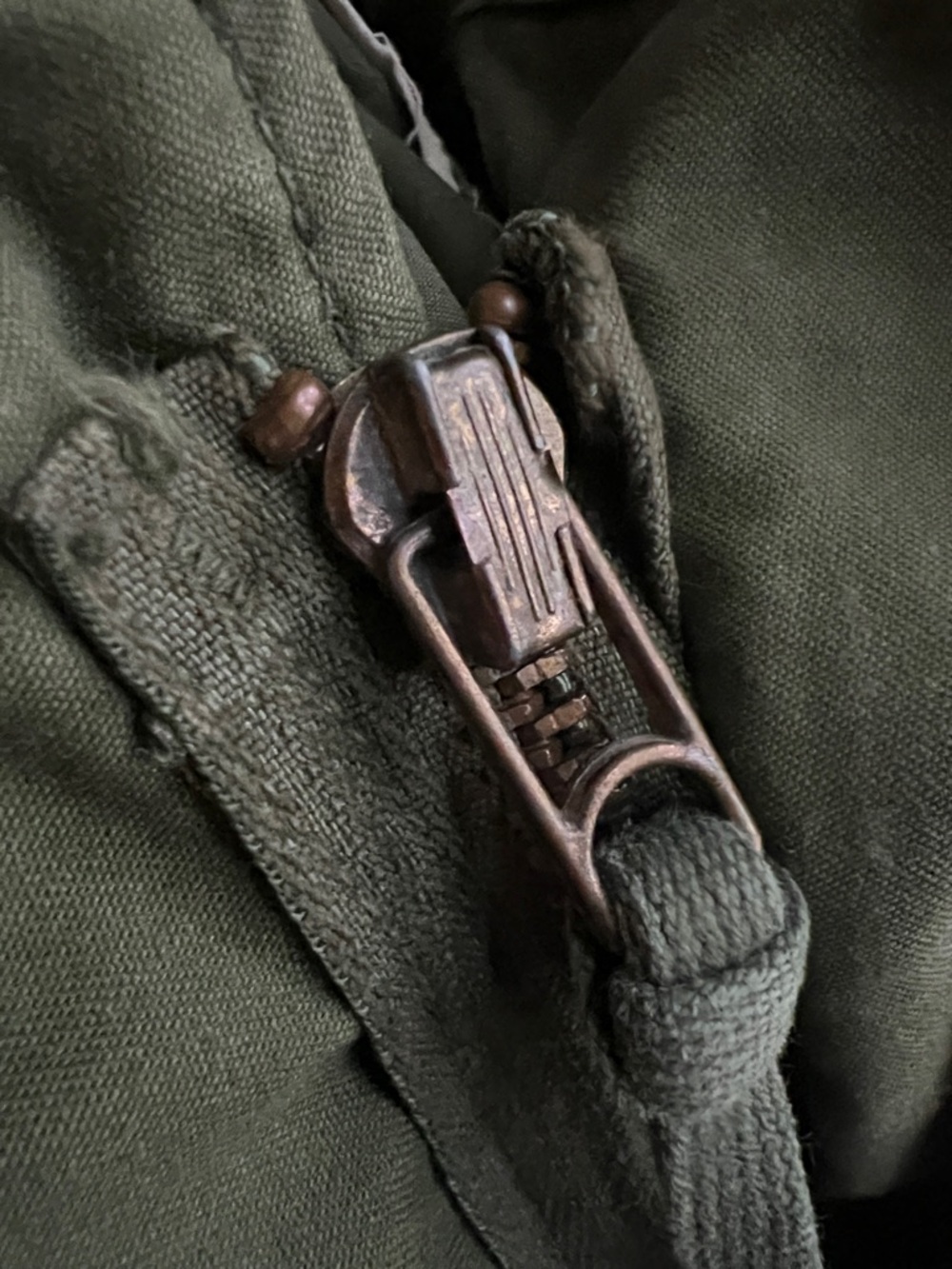 Vintage 1974 US Army M-65 Field Jacket by John Ownbey Co. Medium Short Brass Zip - Picture 8 of 14